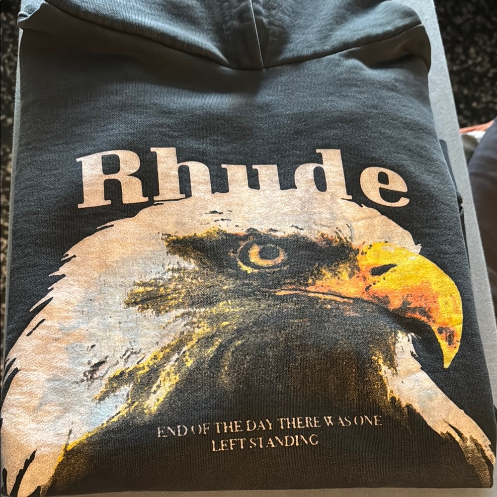 Rhude Graphic Hoodie with Eagle Print